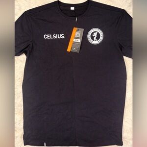 TLF CELSIUS Arnold Expo Black Short Sleeve Men's Tee- small - NWT